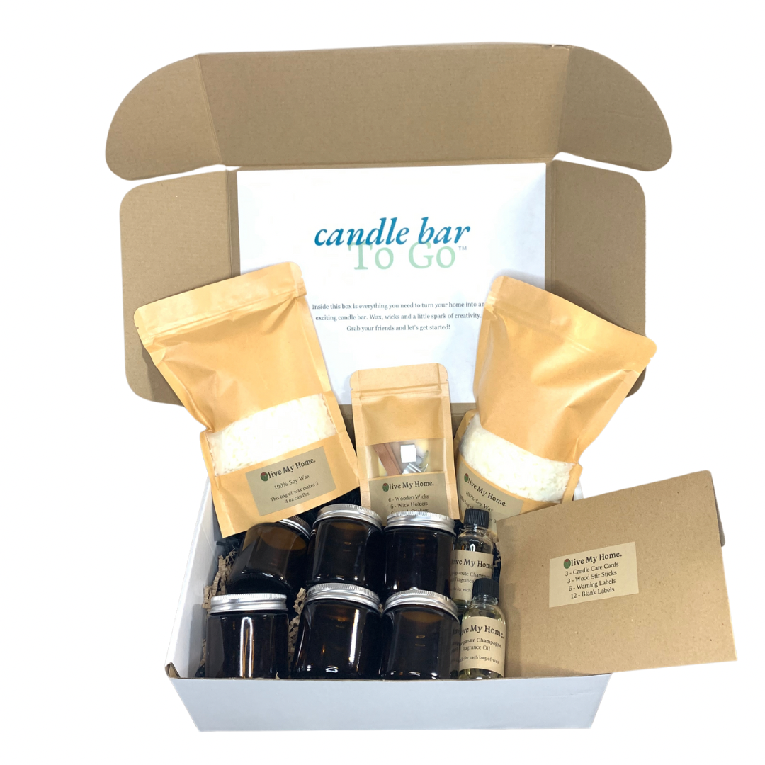 Candle Bar To Go: DIY Sip & Pour Candle Making Kit for Creative Fun at Home